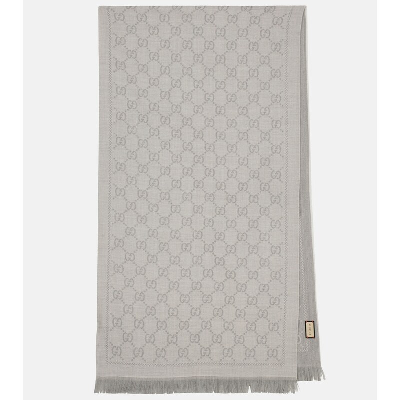 Gucci GG wool jacquard scarf