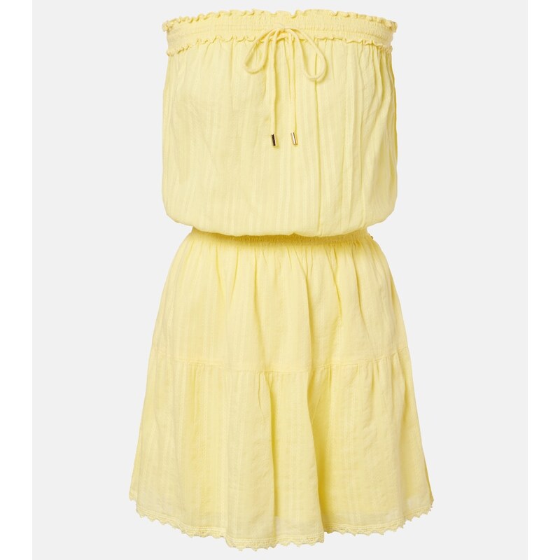 Melissa Odabash Colette embroidered cotton minidress