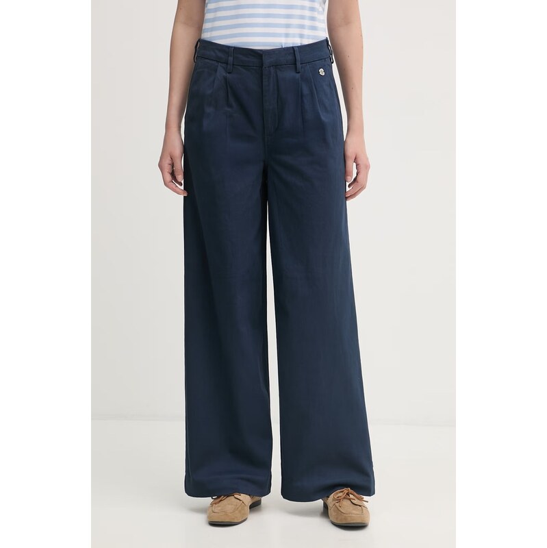 U.S. Polo Assn. kalhoty dámské s bavlnou FULL LENGTH WIDE LEG 114716855
