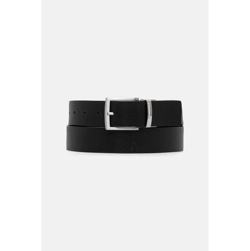 Karl Lagerfeld Jeans oboustranný pásek pánský kožený