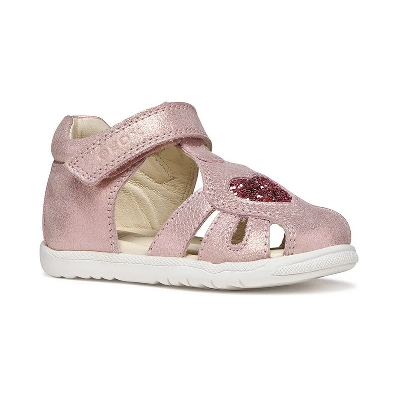 Geox sandály dětské kožené SANDAL MACCHIA