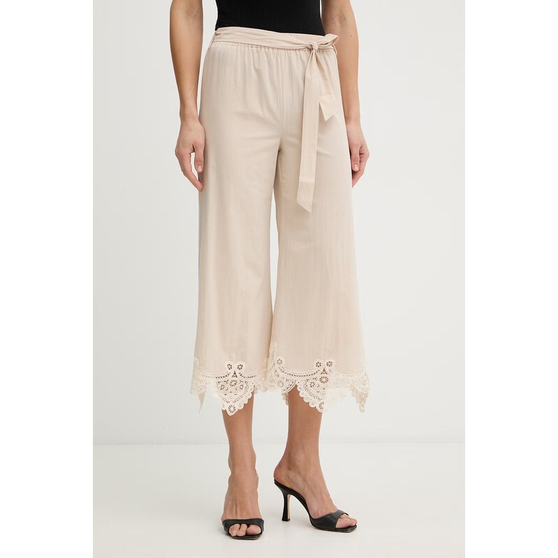 Twinset kalhoty dámské bavlněné 114875505