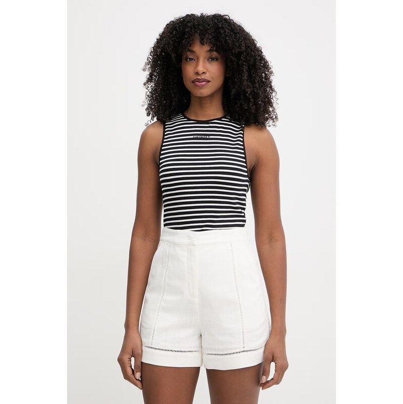 Twinset top dámský bavlněný s elastanem 114629098