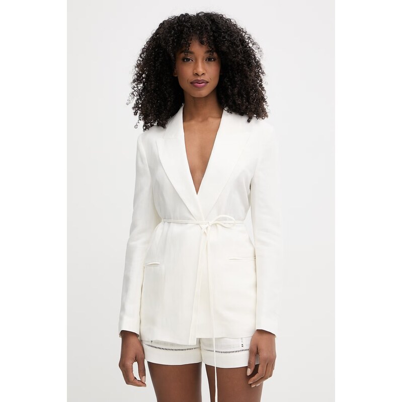 Twinset sako dámské se lnem 114629161