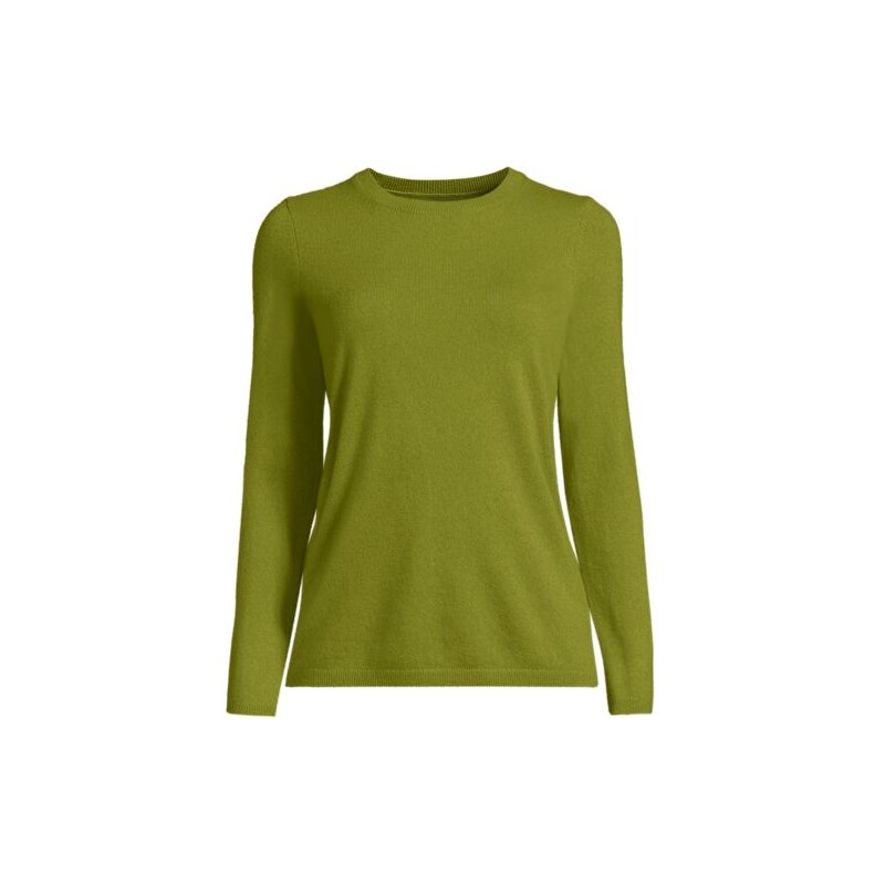 Crew Neck Cashmere Jumper, Women, size: M, regular, Green,