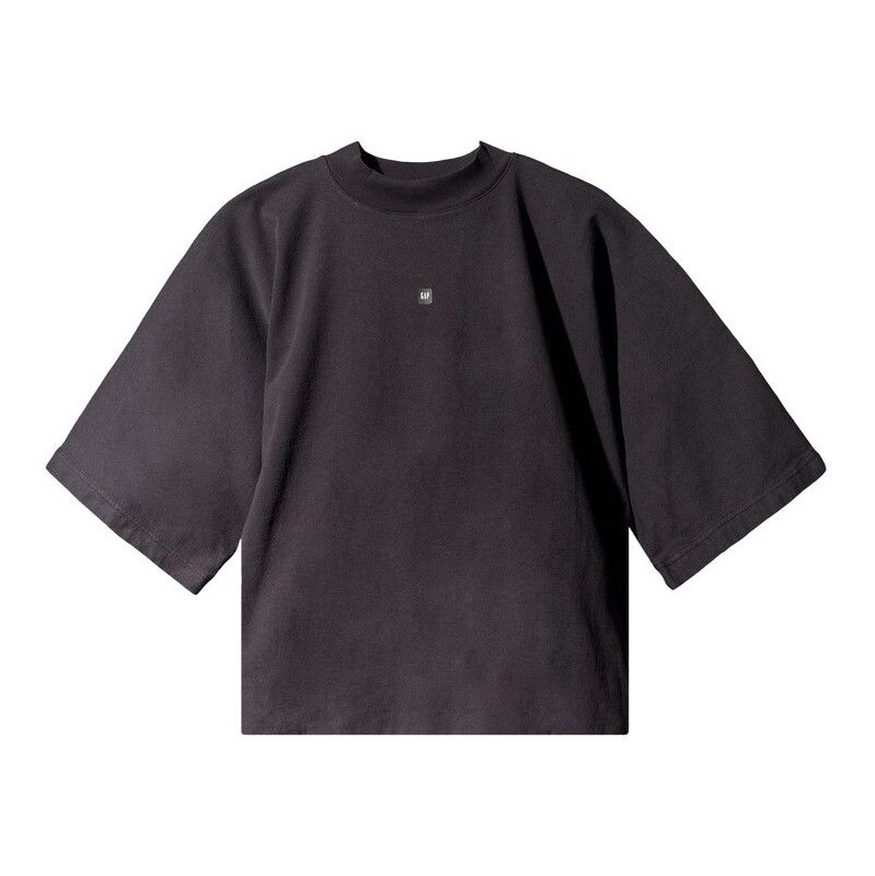 Yeezy Gap Engineered by Balenciaga Crop Dove No Seam Tee Black 114474845