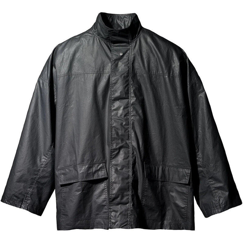 Yeezy Gap Coated Cotton Light Parka Black 114474849
