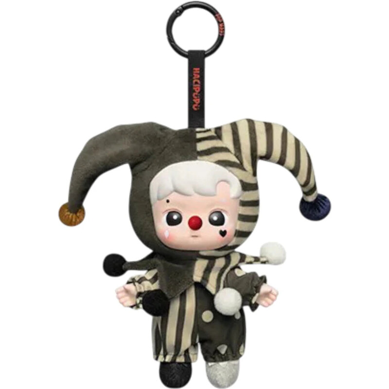 Pop Mart WHY SO SERIOUS Series Hacipupu Silver Mist Clown Vinyl Plush 114260474