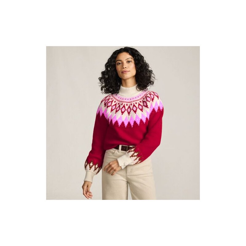Lofty Fair Isle Balloon Sleeve Jumper, Women, size: XS, regular,
