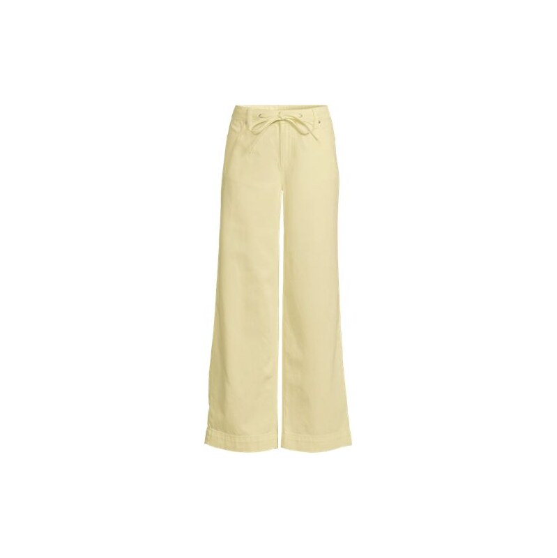 Soft Comfort Linen Blend Wide Leg Jeans, Women, size: 10, petite, 115262071