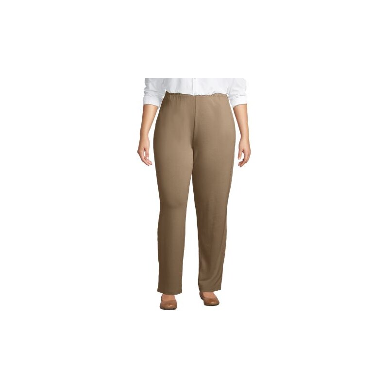 Straight Leg Sport Knit Trousers, Women, size: 20-22, plus, Misc, 115262195