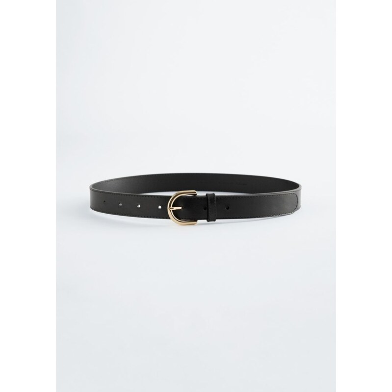 H&M - Klasický kožený pásek - černá 112897513