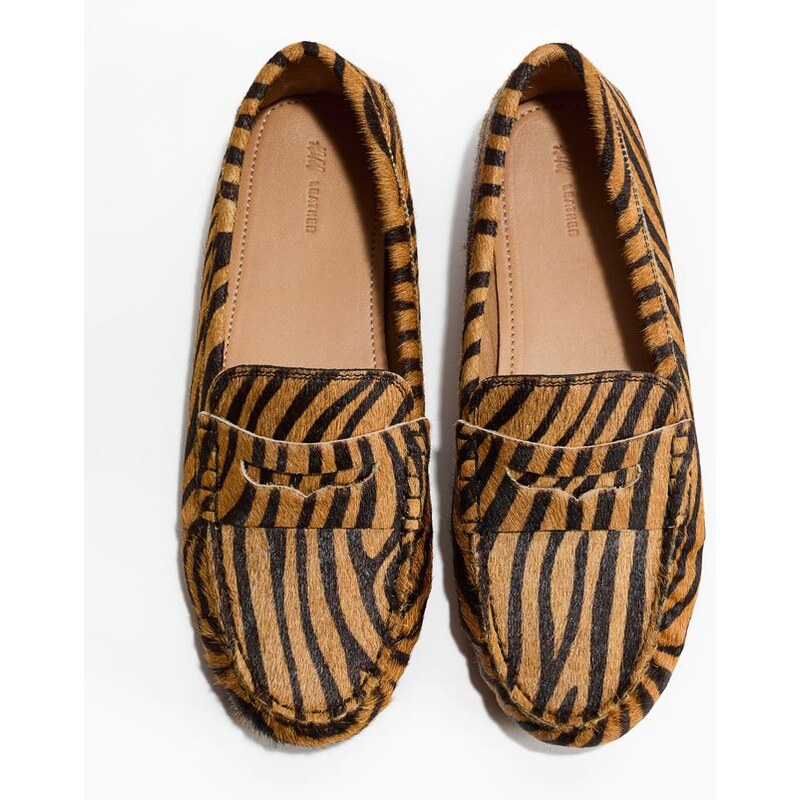 H&M - Kožené mokasíny - béžová 113880982