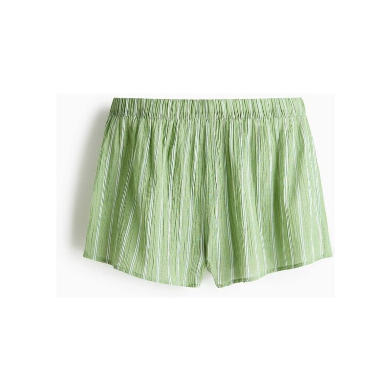 H&M - Bavlněné šortky - zelená 114183025