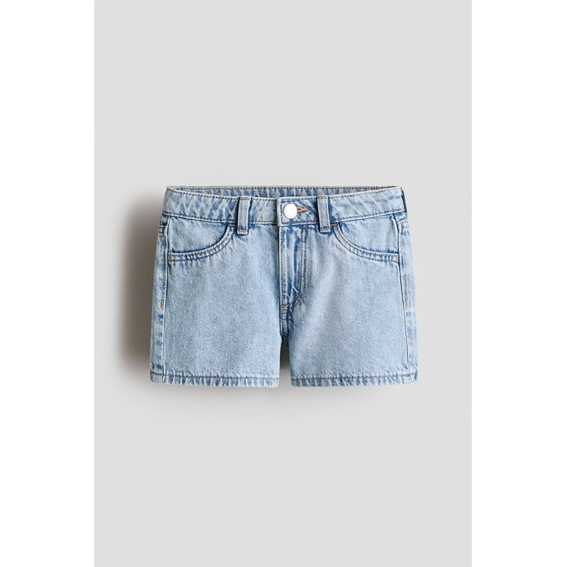 H&M - Džínové šortky - Světlý Denim Blue