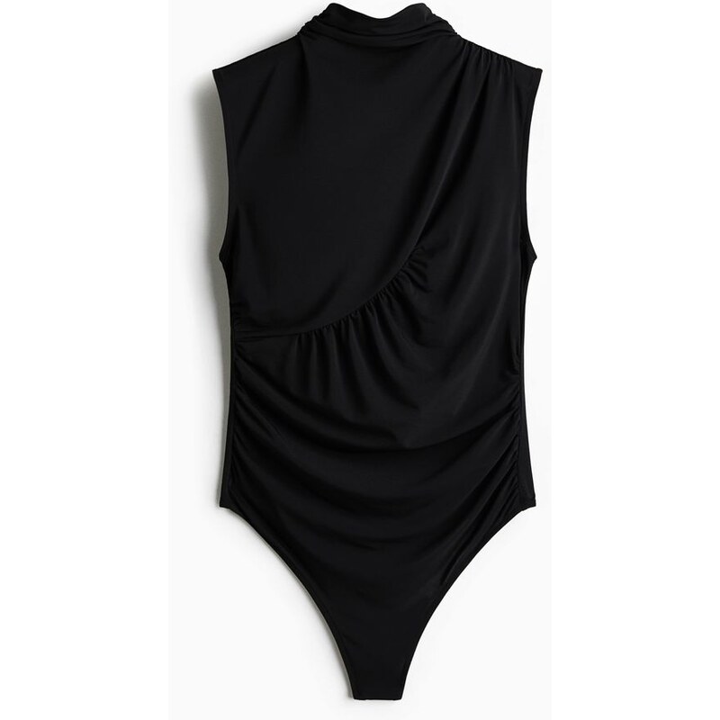 H&M - Řasené body thong - černá 114322572