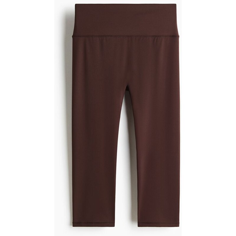 H&M - Legíny capri SculptMove - hnědá 114445260