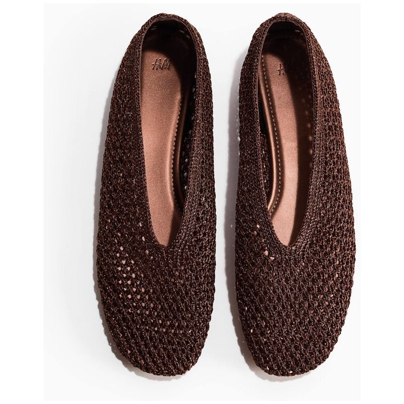 H&M - Splétané balerínky - béžová 114445565