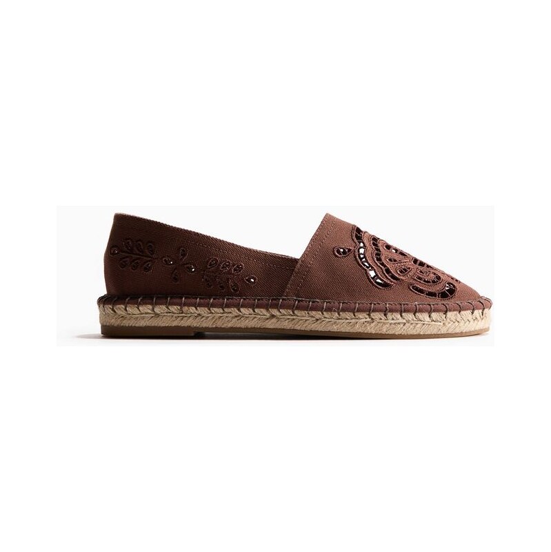 H&M - Broderie anglaise espadrilles - béžová 114445575