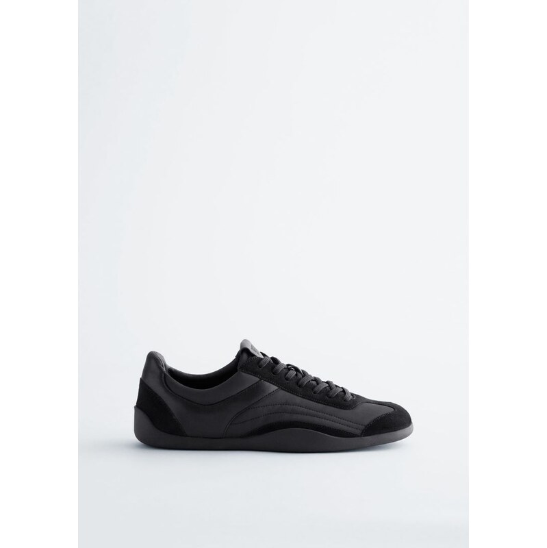 H&M - Minimalistické Kožené Tenisky - černá 114497933