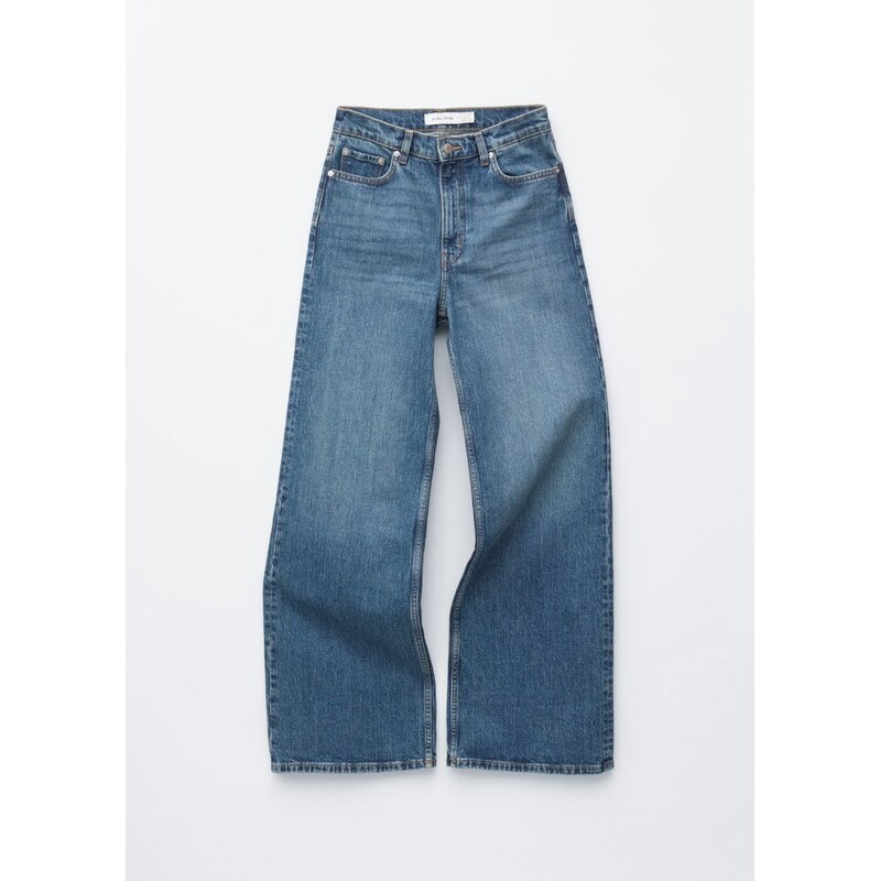 H&M - Džínys širokými nohavicemi - modrá 114497938