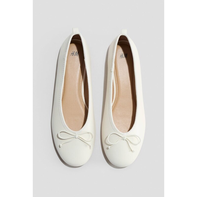 H&M - Balerínkys mašlí - bílá 114497957