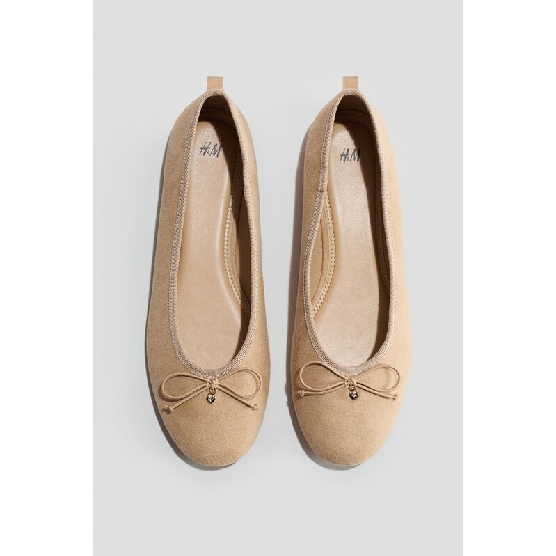 H&M - Balerínkys mašlí - béžová 114498005