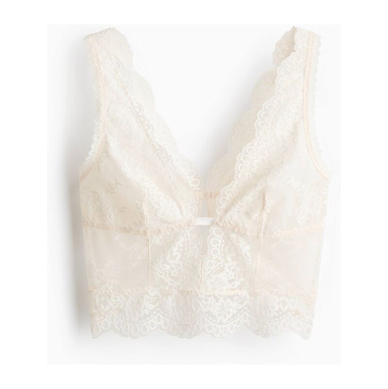 H&M - Krajková braletka - bílá 114533275