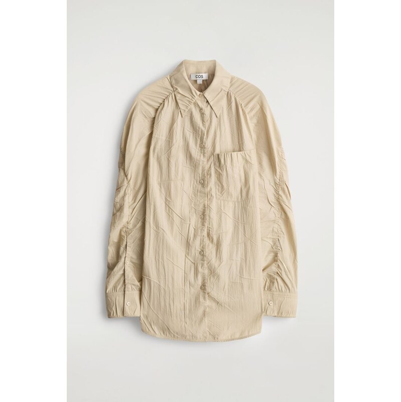 H&M - KOŠILE Z MAČKANÉHO HEDVÁBÍ - béžová 114559761