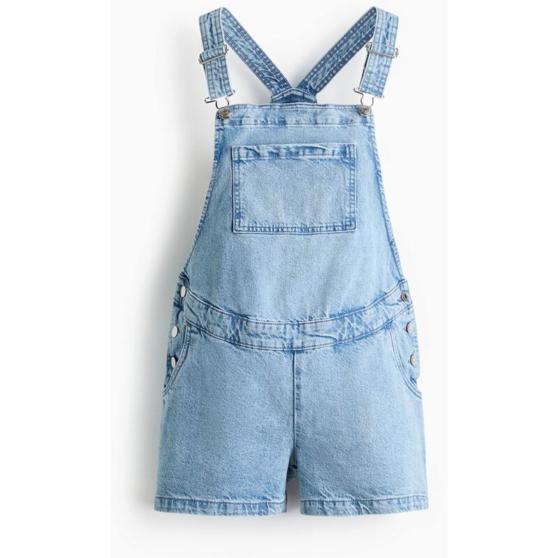 H&M - MAMA Šortkys laclem - Světlý Denim Blue