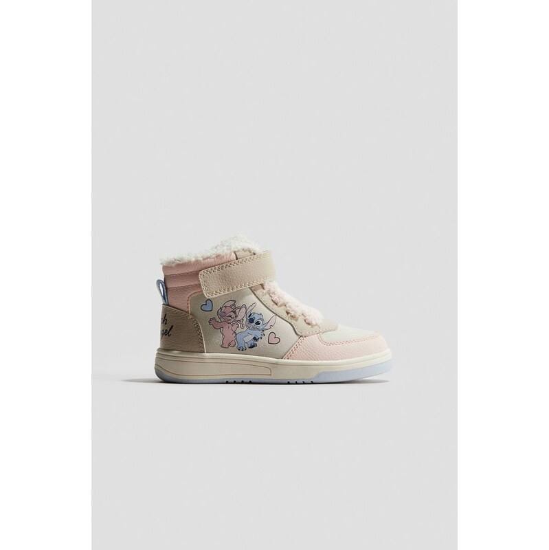 H&M - Zateplené kotníkové tenisky - bílá 108429471