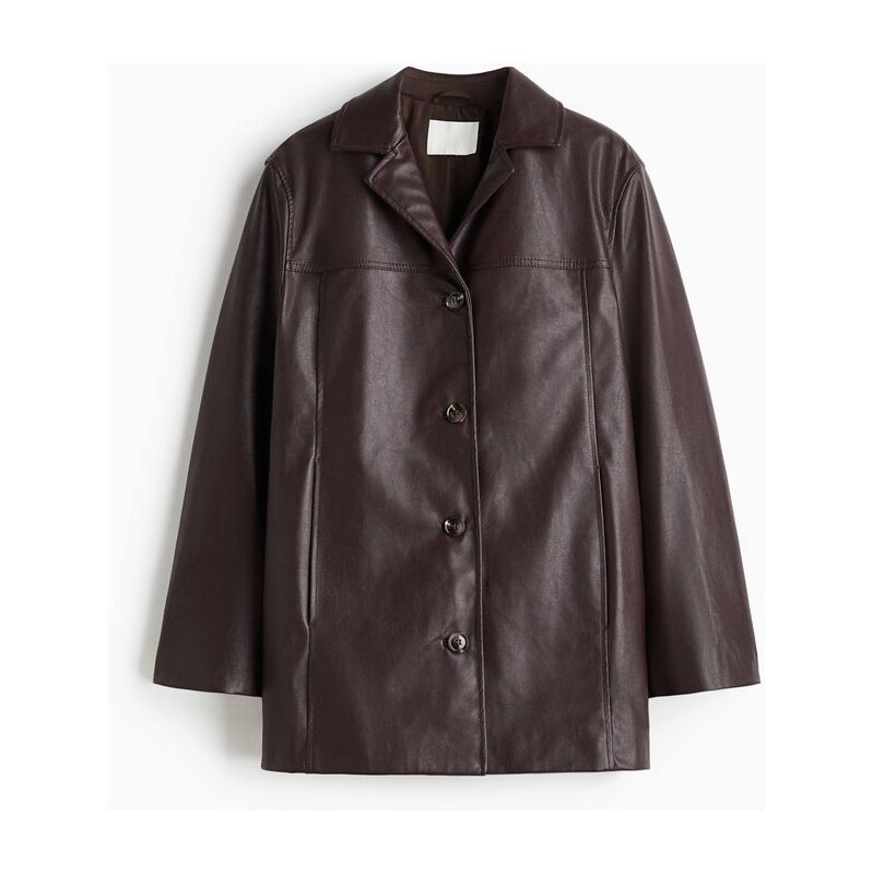 H&M - Bunda z potažené látky - červená 108669065