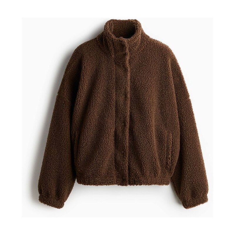 H&M - Plyšová bunda - béžová 109429558