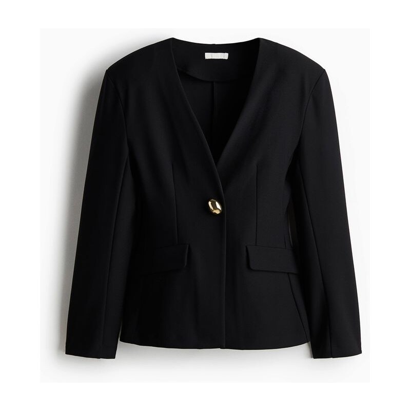 H&M - Sako bez límce - černá 110363058