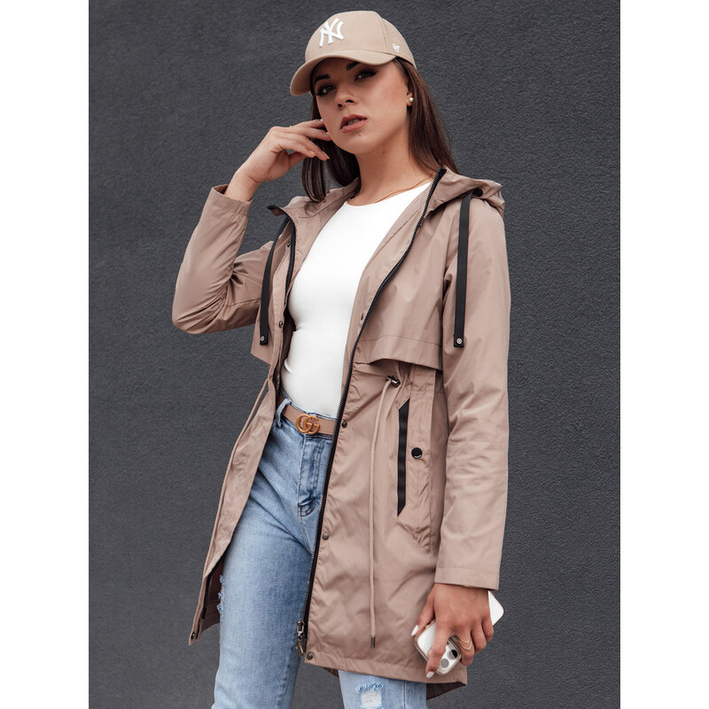Dámská přechodná bunda parka GLAMJACKET béžová FashionStreet