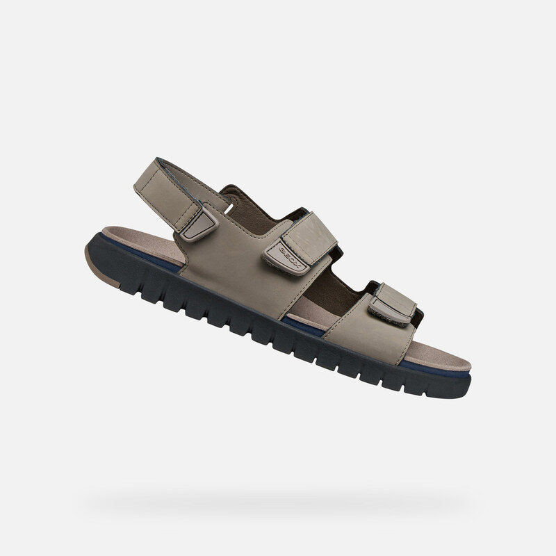 Šedé pánské sandály Geox Flextride