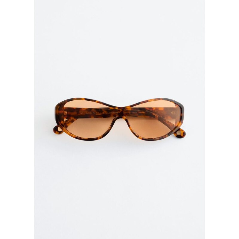 H&M - Oválné acetátové sluneční brýle - oranžová 114339814