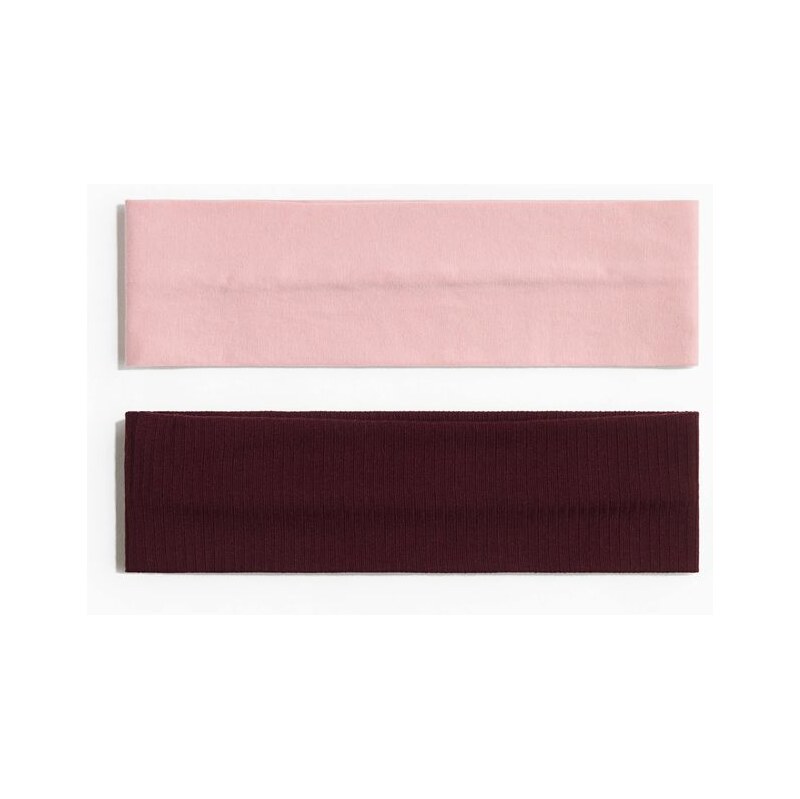 H&M - Žerzejová čelenka 2 kusy - červená 114378048