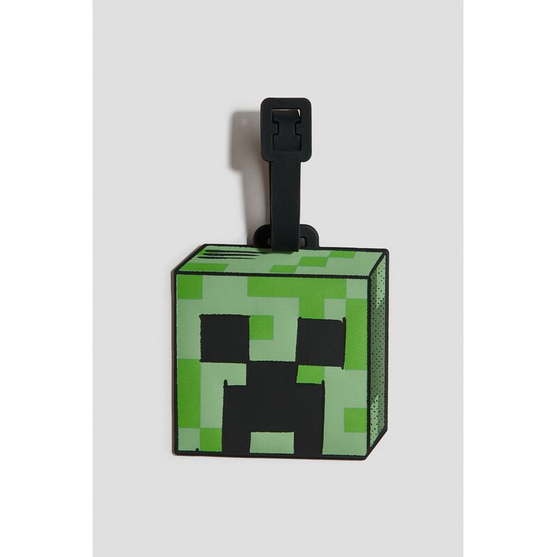 H&M - Zavazadlový štítek - Zelená/Minecraft