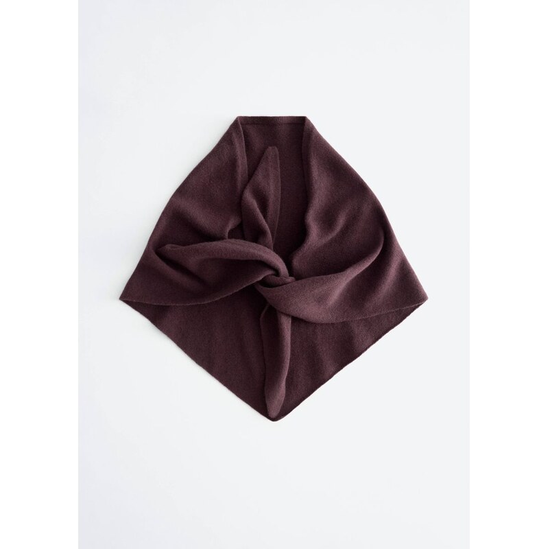 H&M - Šála z čisté vlny - hnědá 114569933