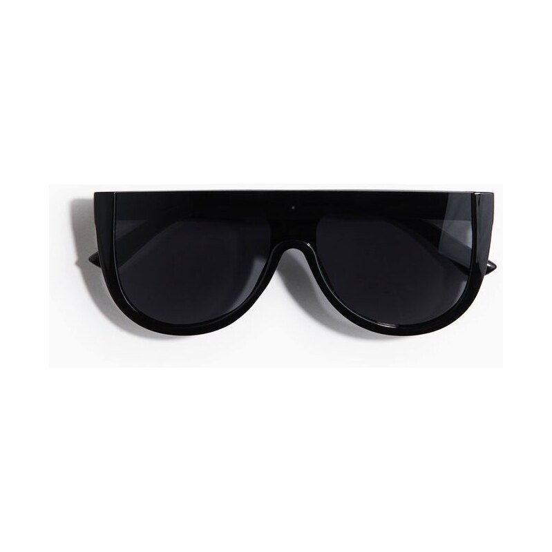 H&M - Hranaté sluneční brýle - černá 114609204