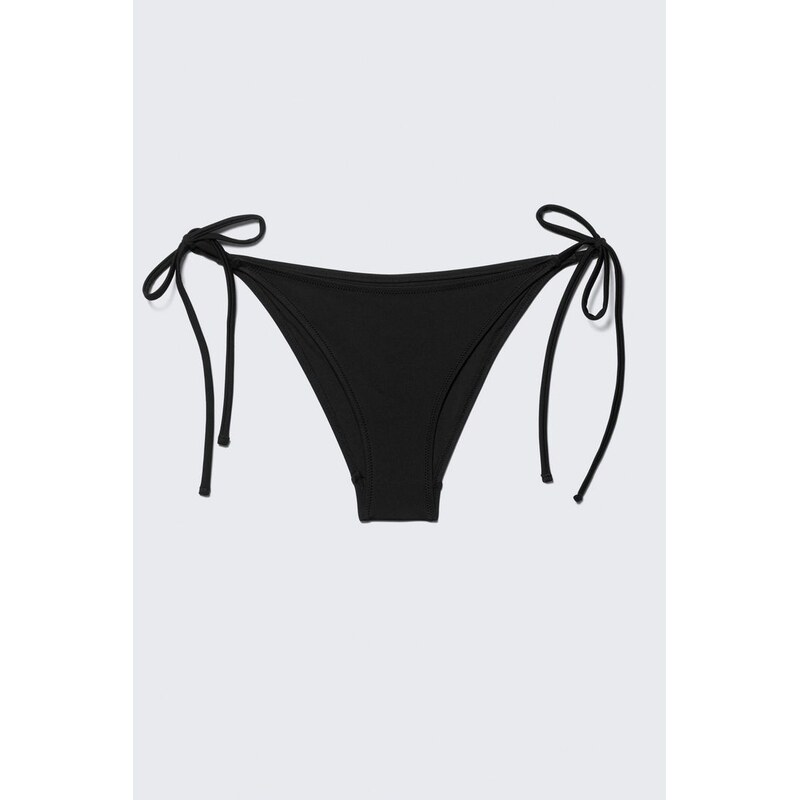 H&M - Strappy Tie Bikini Bottoms - černá 108130379