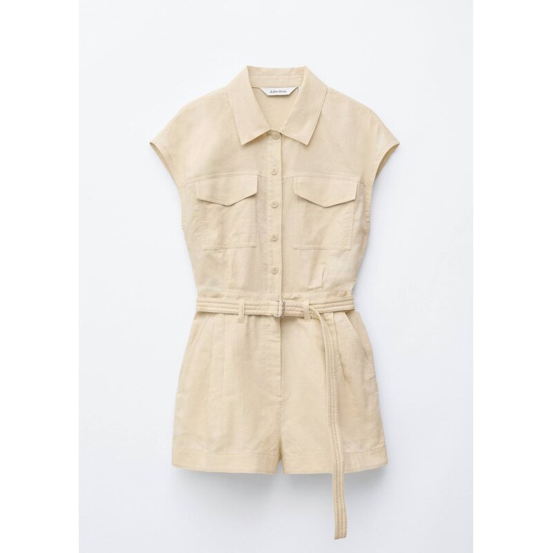 H&M - Utility overal - béžová 108131315