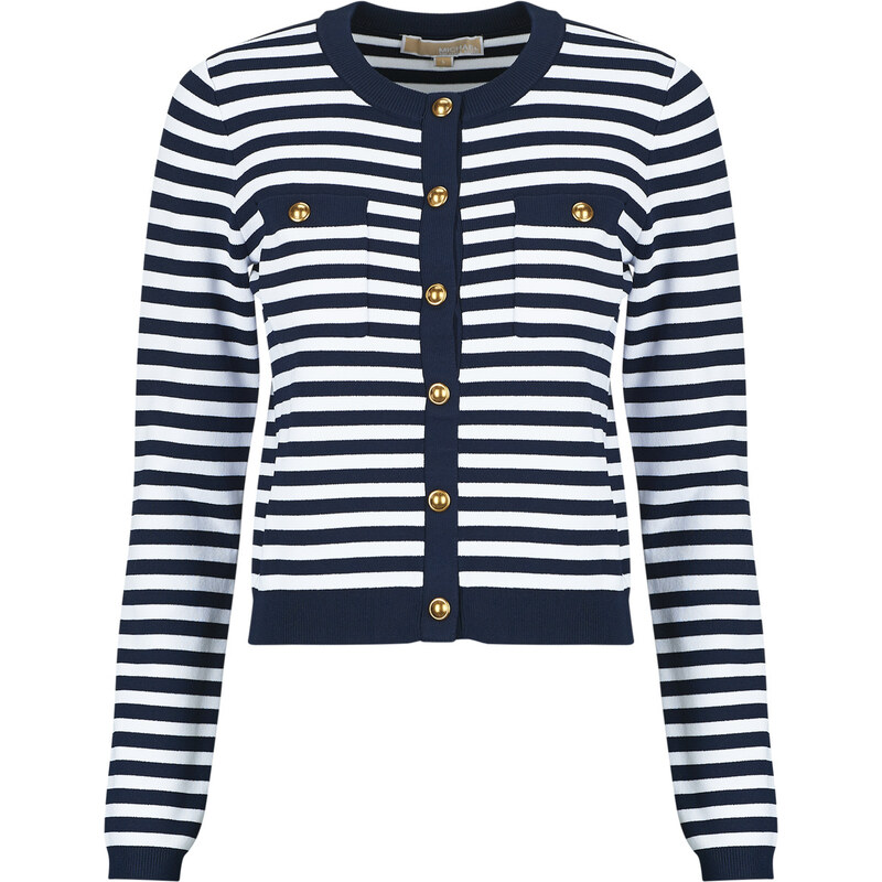 MICHAEL Michael Kors Svetry / Svetry se zapínáním STRIPE SNAP CARDI 115239777