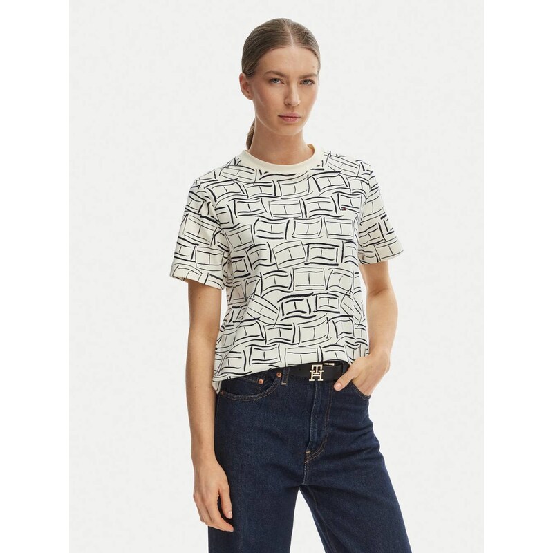 Tommy Hilfiger dámské vzorované tričko