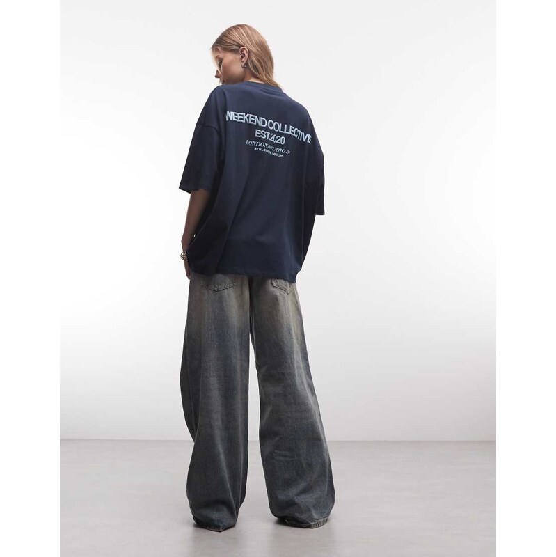 ASOS Weekend Collective Weekend Collective Icon oversized t-shirt with 114628731