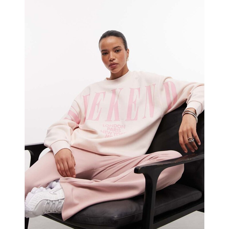 ASOS Weekend Collective Weekend Collective Icon sweatshirt with 114683778