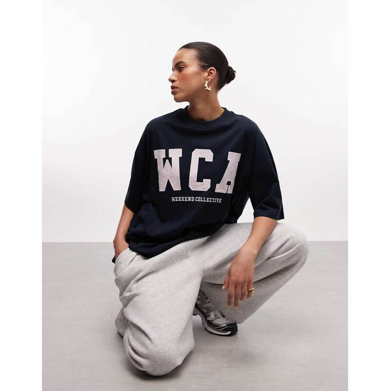 ASOS Weekend Collective Weekend Collective Icon oversized t-shirt with 114628737