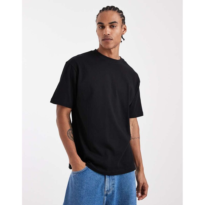ASOS DESIGN heavyweight relaxed t-shirt in black