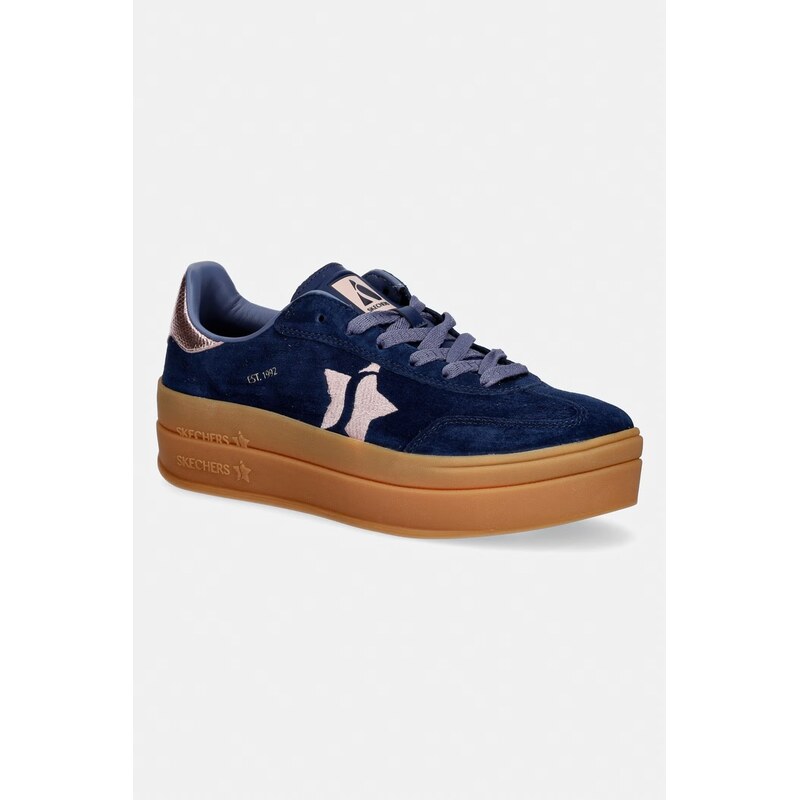 Skechers ACADEMY HI-ELEVATED sneakersové boty dámské nubukové